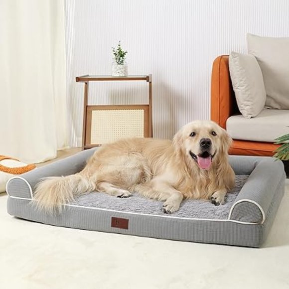 TJSOULER Other - Orthopedic Dog Beds for Large Dogs,Waterproof Lined Egg Crate Foam Pet